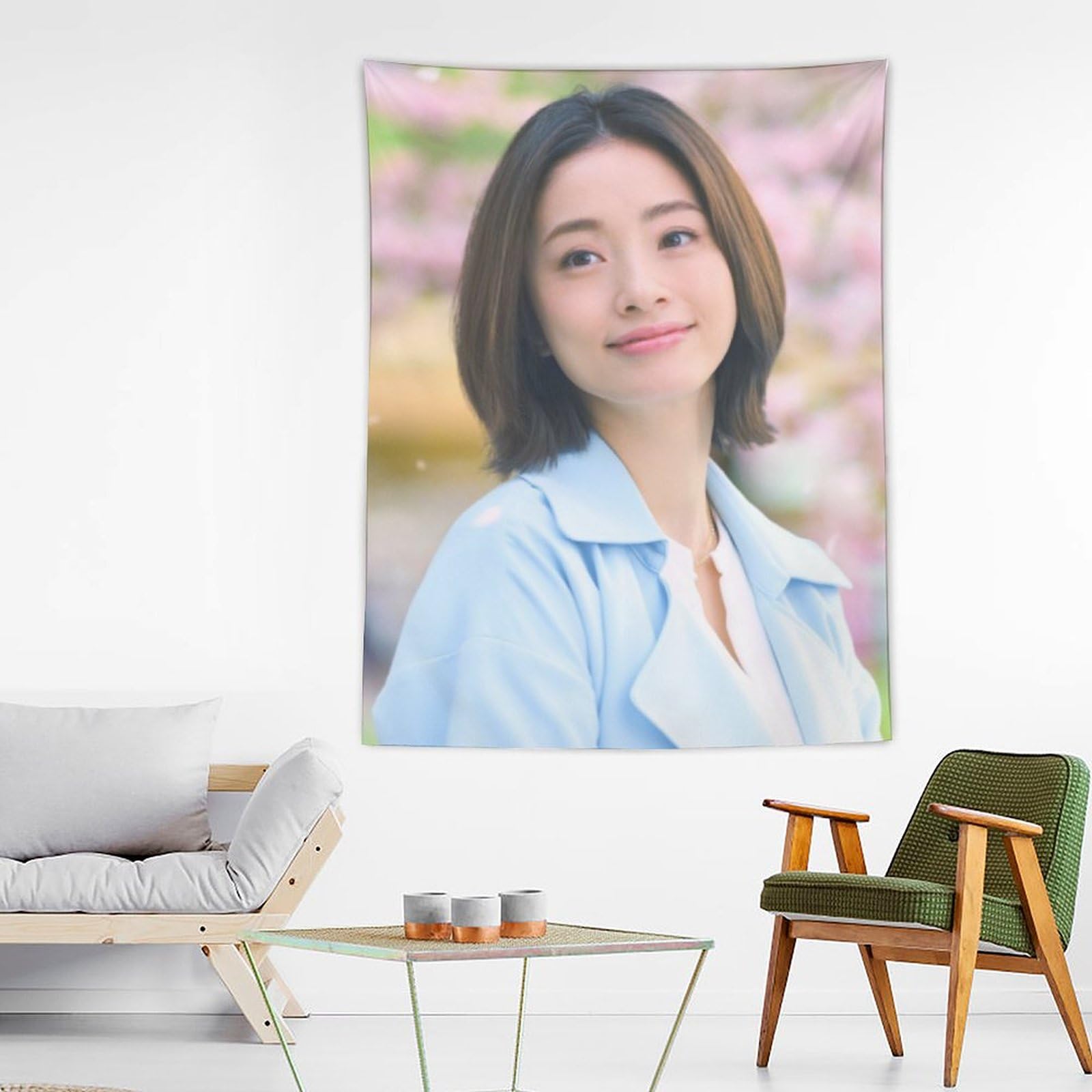 Amazon.co.jp: 上戸彩 タペストリー 壁掛け おしゃれ モダン 布